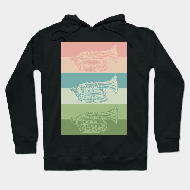 Pocket Trumpet Neapolitan Hoodie by NattyDesigns